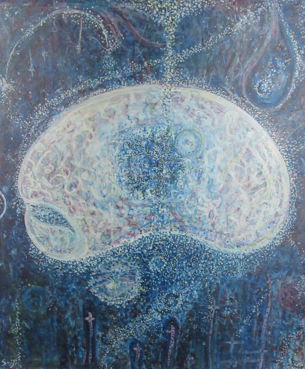 本格的に絵を描いていこうと決めた時期に描いた絵『海の月（当時の