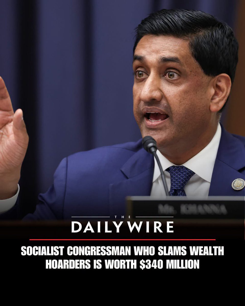 nettermike's tweet photo. Khanna lives in a $6 million D.C. home, complete with a four-story elevator; his wife drives a $190,000 Range Rover, and his young children own three high-end private golf clubs and a significant stake in a $65 billion wealth management firm, according to a bombshell report published by Washington Free Beacon reporter Andrew Kerr.
How do you feel about him wanting to take your stuff and redistribute it to others why he lives like this on your money
