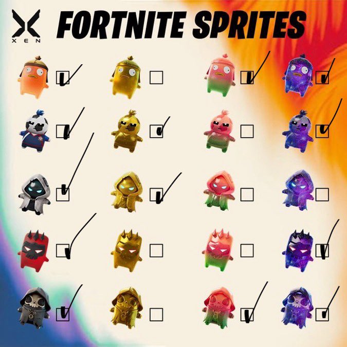 12Flashes's tweet photo. Can everyone help me with my sprite on Fortnite here my list for now D’M me if you will help me out thanks https://t.co/GKT9LydWZG