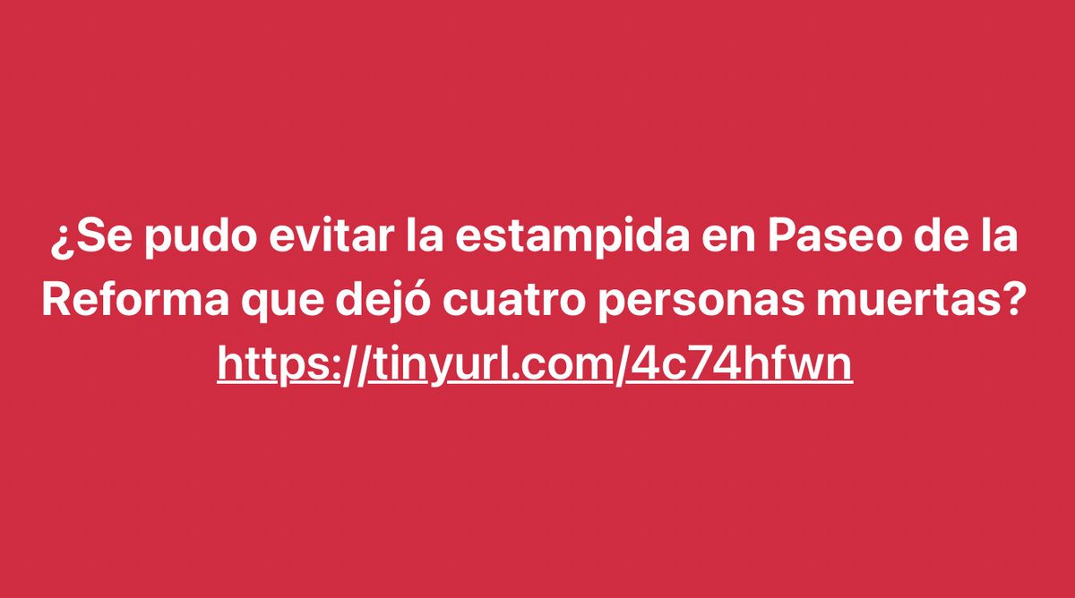 irhtfg's tweet photo. ¿Se pudo evitar la estampida en Paseo de la Reforma que dejó cuatro personas muertas?
https://t.co/AT5wKRqBH9 https://t.co/fJanXhehuo