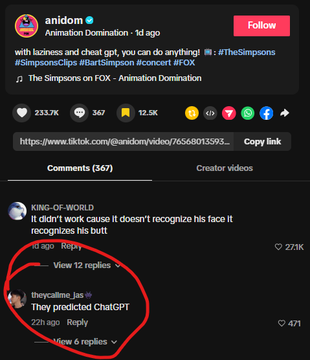 PetaIS0L's tweet photo. SIMPSONS JUTST MADE A MEME VERSION OF CHATGPT THAT MAKES BART RICH IN THE EPISODE

72HRS OLD NEW EPISODE SKIP TO 1:30 - https://t.co/tm9gtTH0nS https://t.co/TIVtd1e704