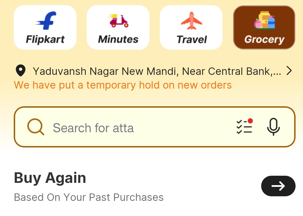 chnankt's tweet photo. Why the grocery orders hold?
@Flipkart @flipkartsupport https://t.co/zyBlNB36xl