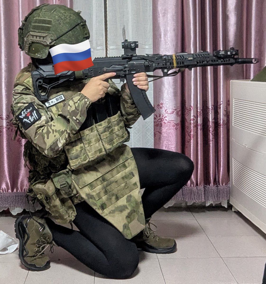 FOR_USSR's tweet photo. Maybe you guys just like femboy with gun,uhhh weird I guess?No judge here. https://t.co/K0H4LVIMVY