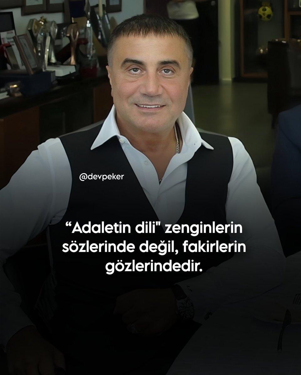 devpeker's tweet photo. Adalet... 
@sedat_peker #SedatPeker https://t.co/CFtlxkkNwI