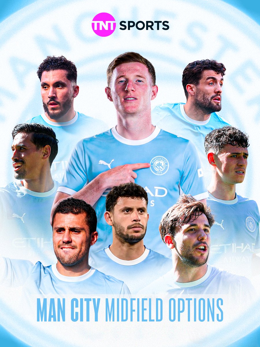 footballontnt's tweet photo. A moment for Man City's midfield options 😮‍💨 https://t.co/mzMZ7DLWob