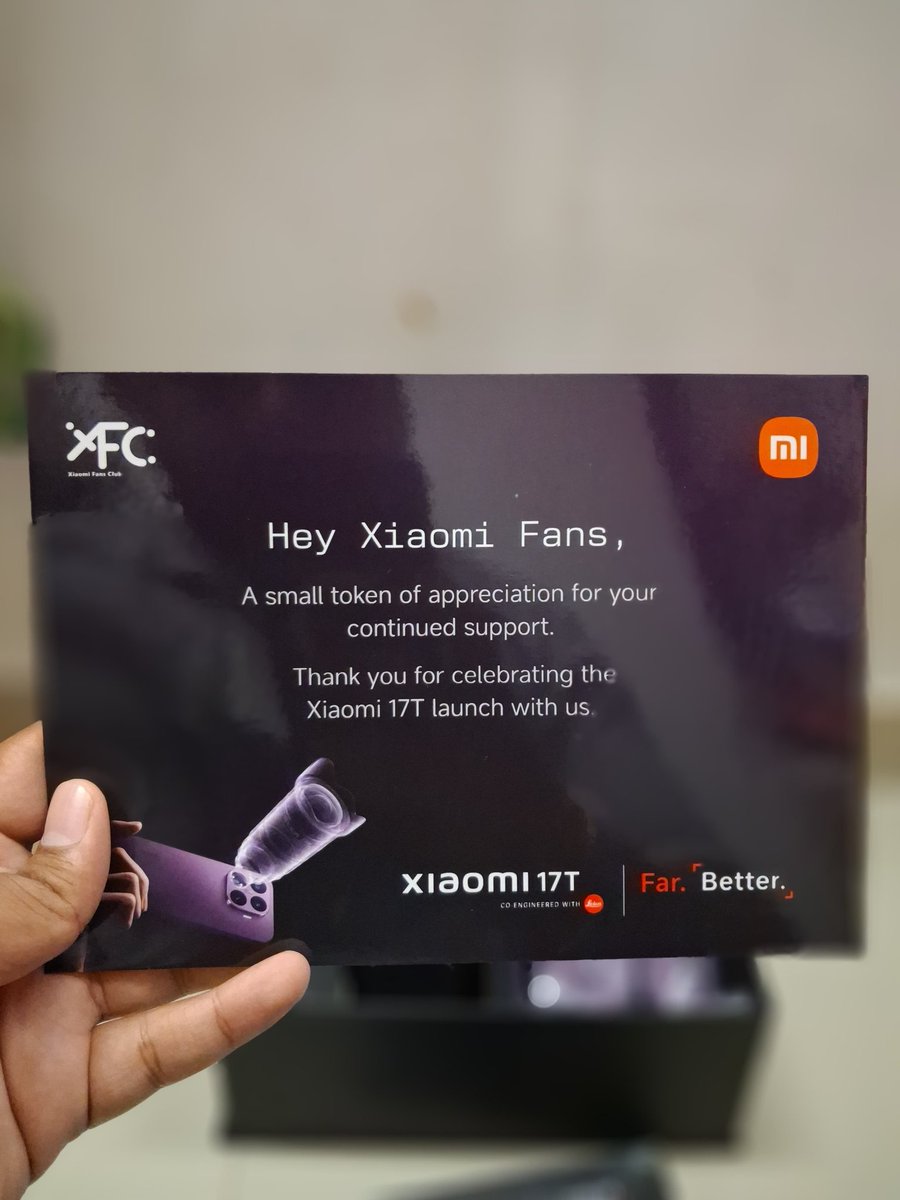 Pranay8051's tweet photo. Feeling excited and grateful! 🎉
A big thank you to @XiaomiIndia for this wonderful surprise. Truly happy to be part of this community. 🧡 https://t.co/aKFt6dcO5Z