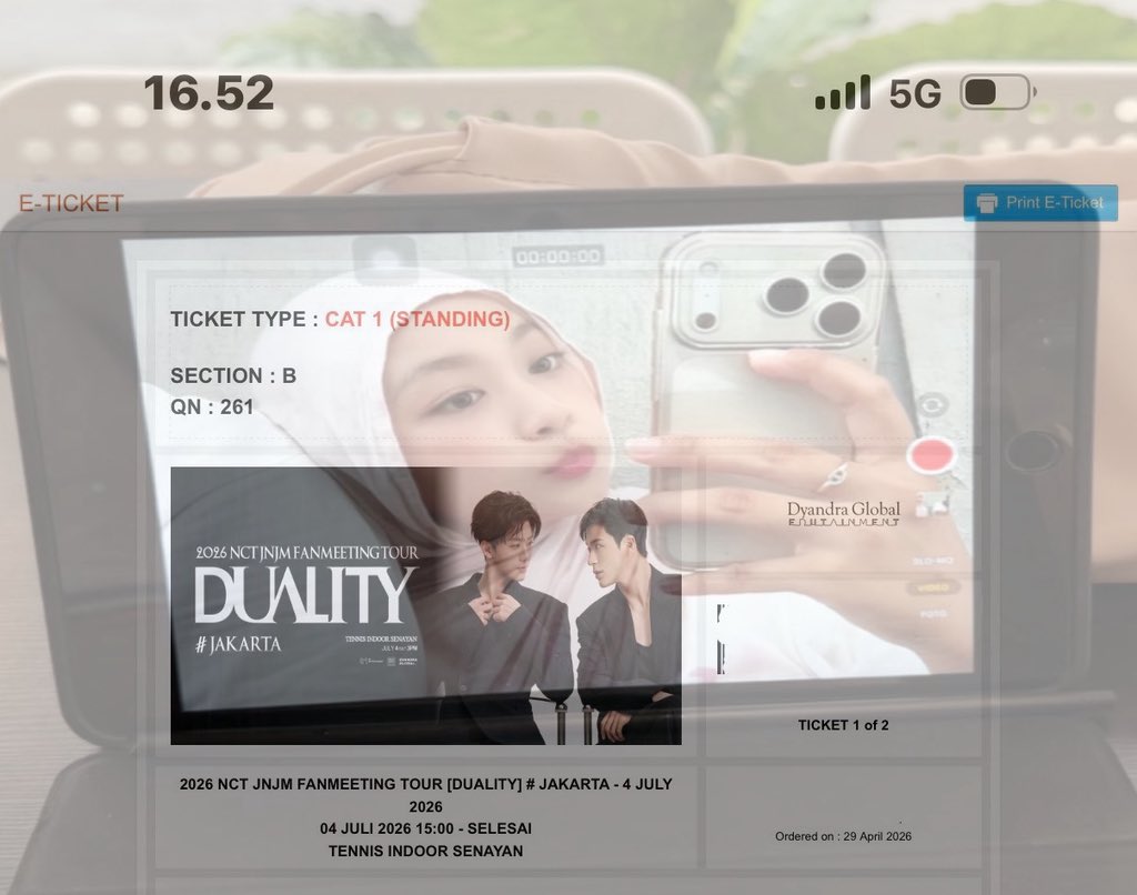 dearlyawon's tweet photo. ‹𝟹 wts want to sell tiket jnjm fanmeet jakarta day 1

🍮 cat 1 b qn 261 day 1

𑁤 cod stasiun pasar minggu besok pagi
𑁤 tanpa dp apapun, jadi yg fix fix aja ya  
𑁤 sudah jadi wb 
𑁤 tiket milik pribadi

t. wts wtb jeno jaemin #DUALITY_IN_JAKARTA #JNJM https://t.co/PU27Kk6EwN
