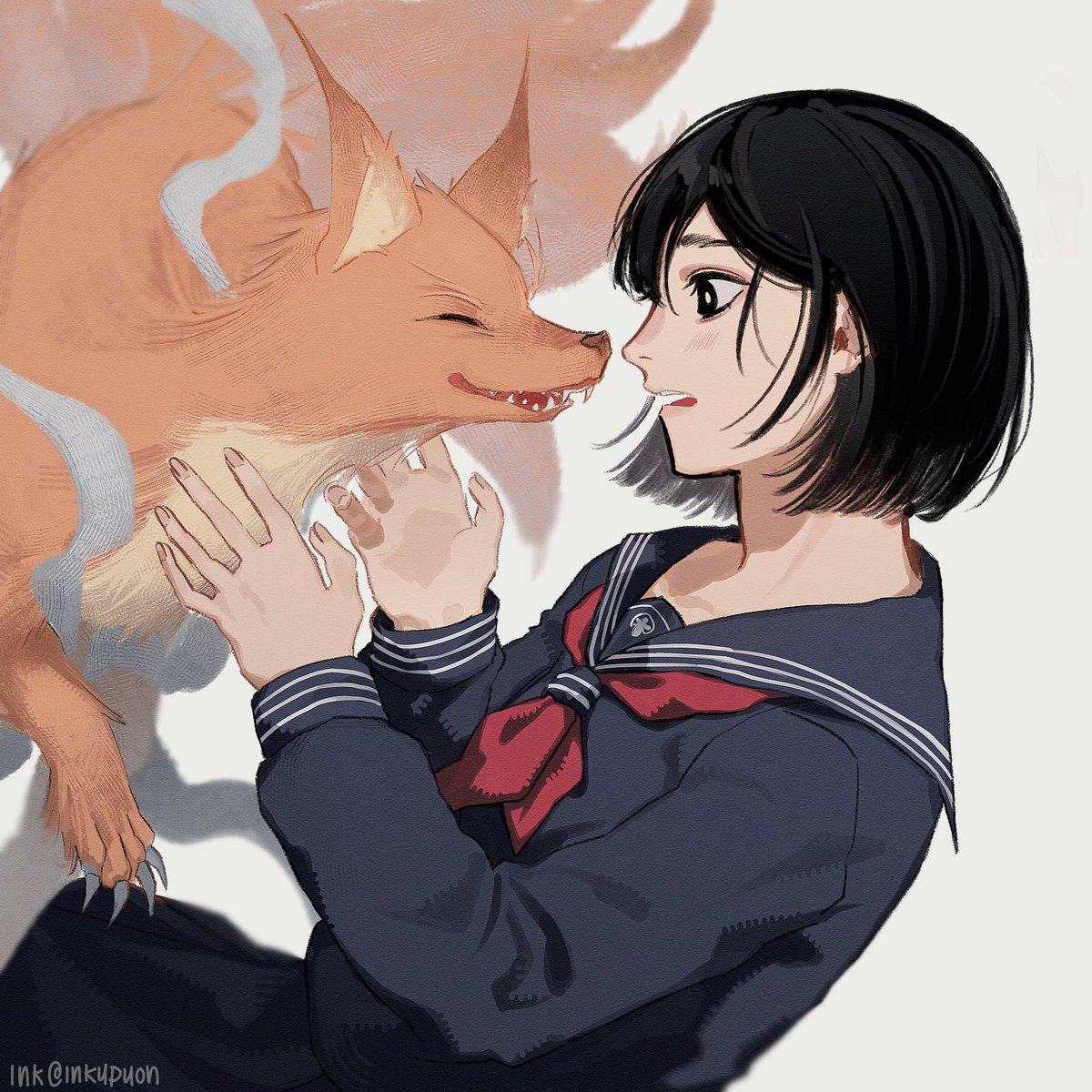 inkypyon's tweet photo. Who is 🦊!!! https://t.co/xW6lYHhVhk