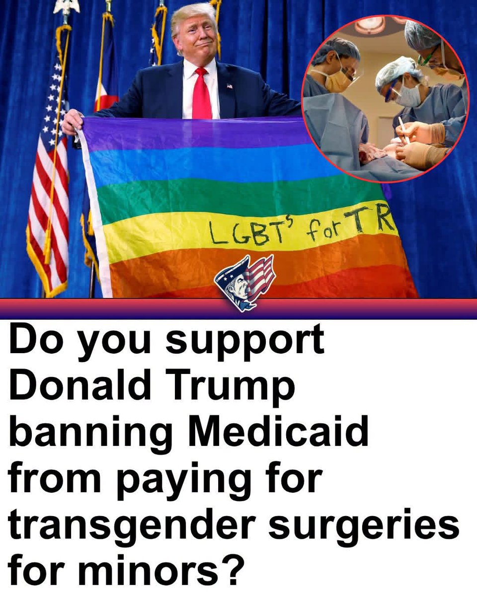 ilievska81's tweet photo. If you had one vote, would you support or oppose a ban on Medicaid funding for transgender surgeries for minors? https://t.co/HgYzcW0r0w