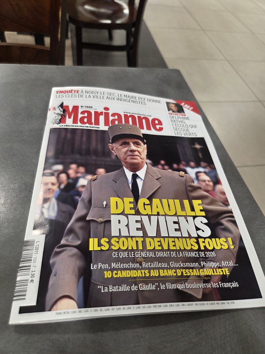 davidsaforcada's tweet photo. Une saine lecture que ce n° de @MarianneleMag. Un entretien juste de @luc_barr qui sait mettre des mots juste sur le gaullisme. Dommage de ne pas avoir été dans le "banc d'essai" du gaulliste. Et encore une fois, merci @hadrienmathoux pour la qualité de l'éditorial. https://t.co/49HSmkyOGN