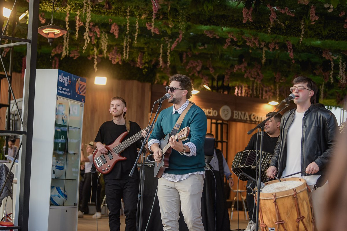 AgroActiva's tweet photo. La música fue protagonista en Agroactiva 2026:
Los Palmeras en el stand de Cadena 3
Marcos Emanuel y "Agroactiva tierra viva"
El folclore del stand de Santiago del Estero
La Tincho Fierro en el stand de Banco Nación
Jesús María con Jorge, el Indio Rojas, Paquito Ocaña y Felipe. https://t.co/kr8OESybgu