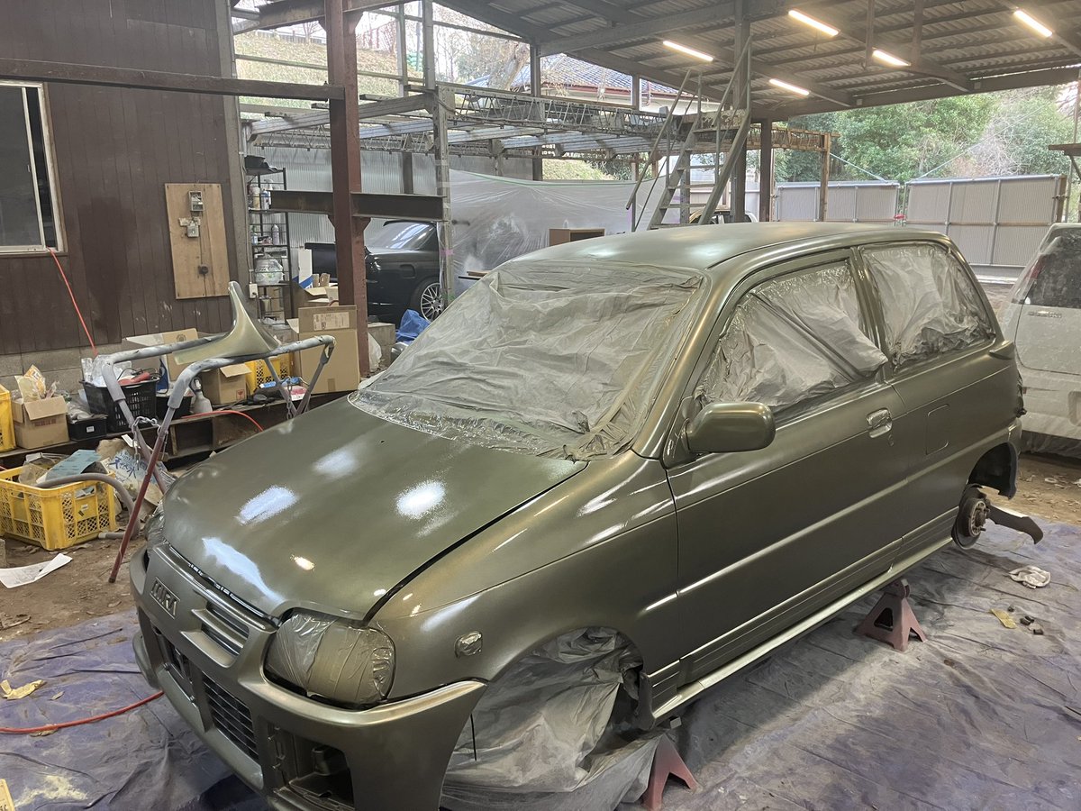 Revy408's tweet photo. #愛車のボディーカラー名を教えて 
pg80 ミレニアムジェイド(jw0) https://t.co/dVLtCmVtHs