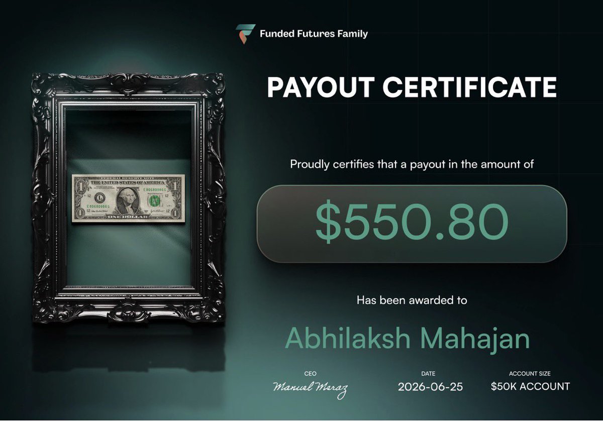 Abhilaksh_fx's tweet photo. Best Time To Stack Accounts with @fundedfamily 🤩

Use Code “ABHI13” for Good Luck 💰

https://t.co/hDqw6goe3P https://t.co/rHCl6WR5se
