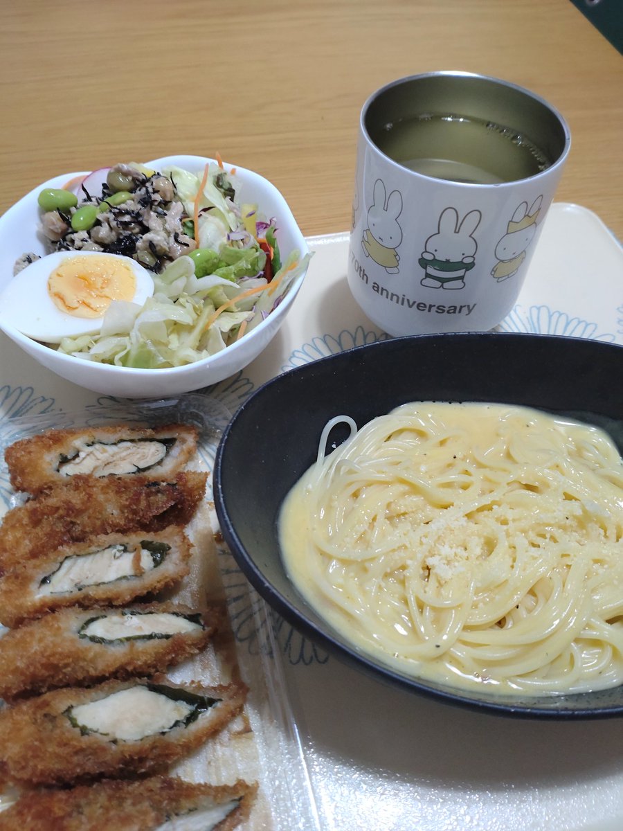 mackey_321's tweet photo. 今日はカルボナーラ。 https://t.co/2fNKpm6mTL