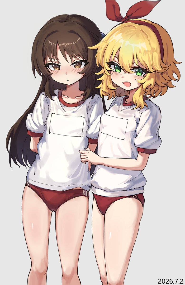 Sin169640's tweet photo. 体操服爱丽丝&amp;桃華 https://t.co/1TkbKnAddx