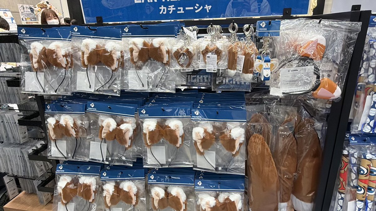 HaRuI244's tweet photo. エスコンに暖琉くんの耳と尻尾あった…！笑 https://t.co/qRBUf99ozs