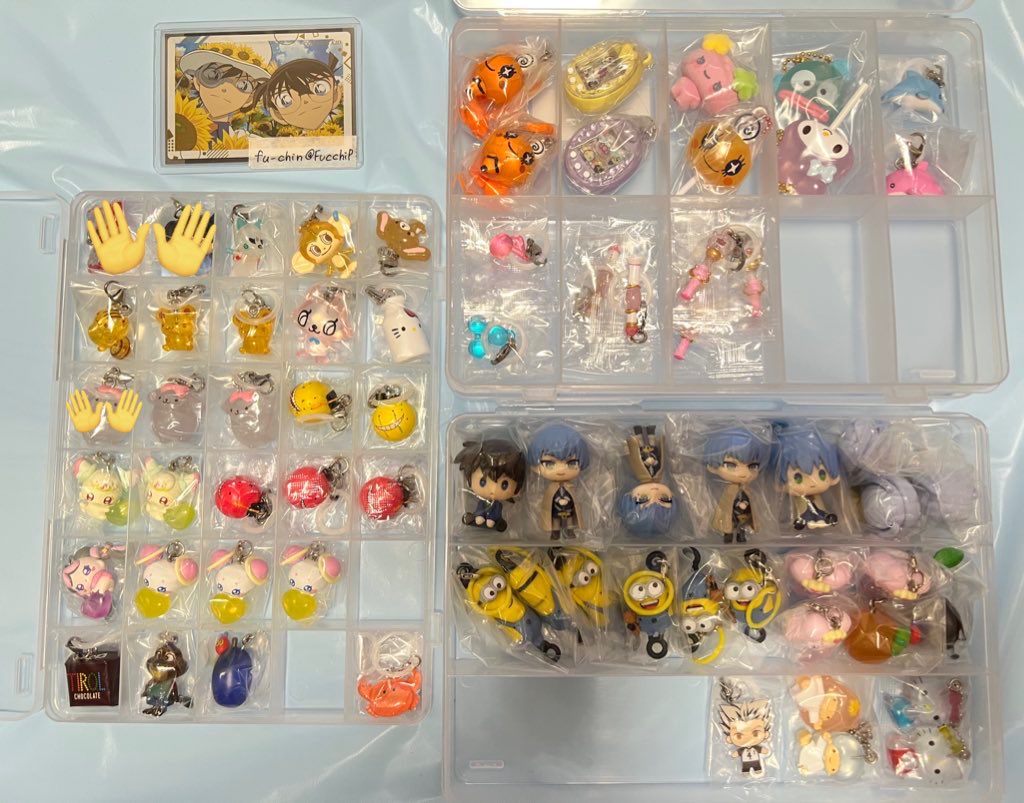 FucchiP's tweet photo. めじるしアクセサリー チャーム コナン フリーレン サンリオ たまごっち おジャ魔女どれみ モンチッチ プリキュア ぷちきゅあ 交換

譲)写真1〜2枚目
求)3枚目👑(同数で求めています)

札幌手渡し/郵送
仕事で回しに行けず、販売店舗も全て完売のため切実に求めております
検索よりお声掛けください https://t.co/tBXiQPrTwk