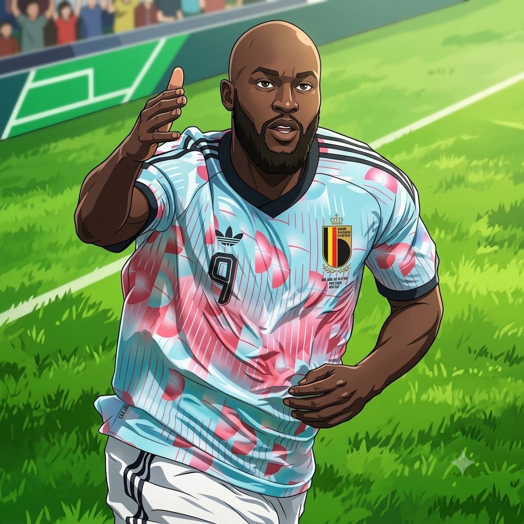 bc_currency's tweet photo. Big Rom’s Anime Odyssey: Lukaku in Cell-Shaded Glory #RomeluLukaku
• #BigRom
• #Lukaku
• #BelgianRedDevils
• #TeamBelgium
• #RodeDuivels
• #BelgiumFootball https://t.co/TaXW6QTv65