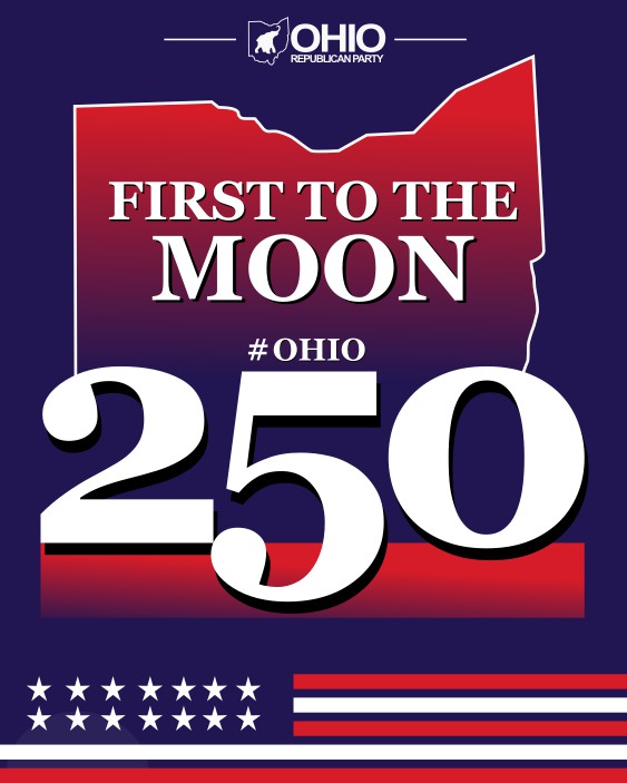 ohiogop's tweet photo. From Wapakoneta to the surface of the moon. When America reached for the stars, an Ohioan took the first step. 

#Ohio250 https://t.co/N2sLKbGwZq