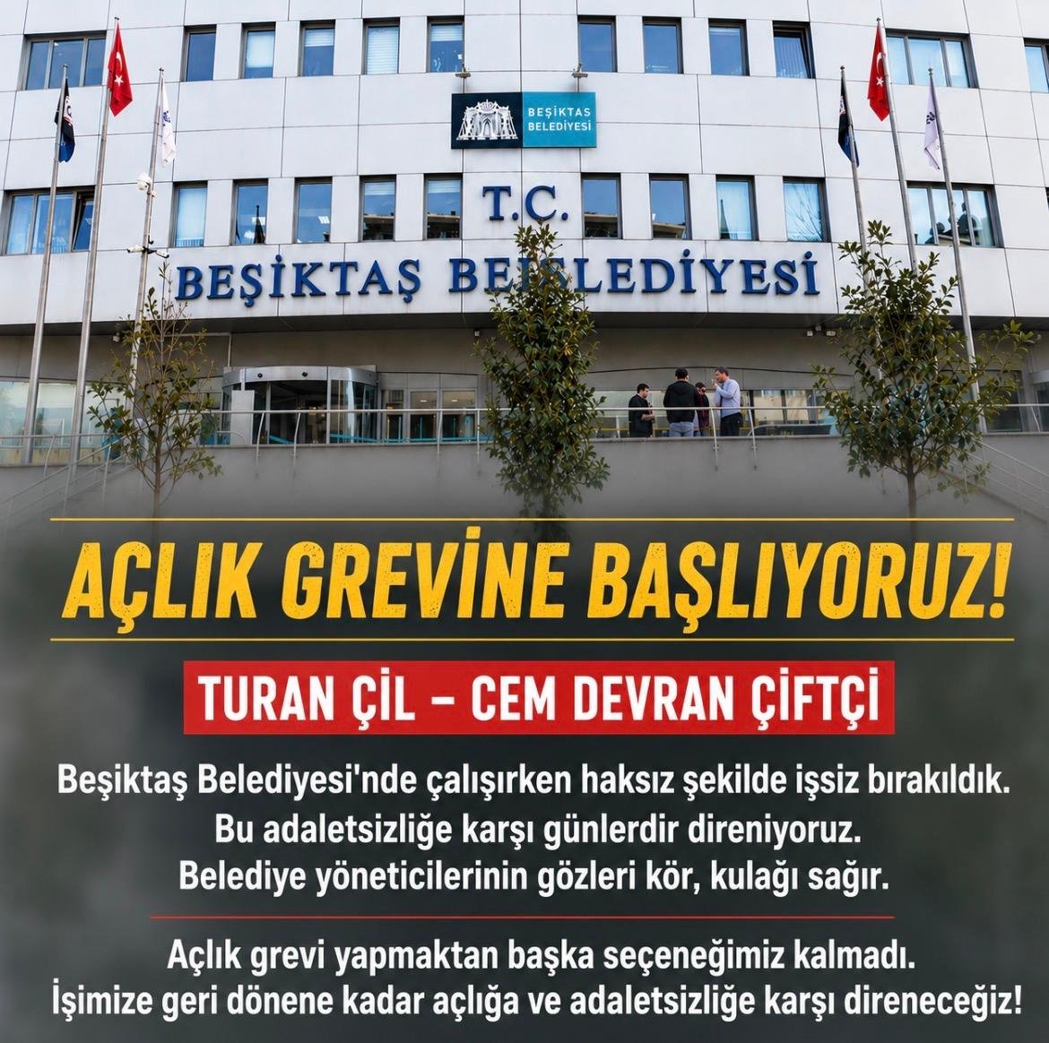 TuranCil58's tweet photo. Artık bedenlerimiz konuşacak. 

@RasimSisman @BesiktasBel @Sosyaldemokrasi @emek_daya @tabibturkiye @tipgenelmerkez @TipEmek @ibb_calisan_der https://t.co/5eDbDbfBIK