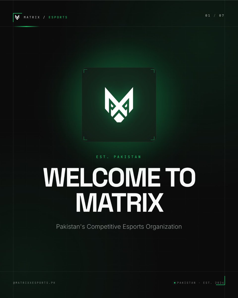 Matrixesportspk's tweet photo. Welcome TO MATRIX ESPORTS https://t.co/PSrGuG5z9H