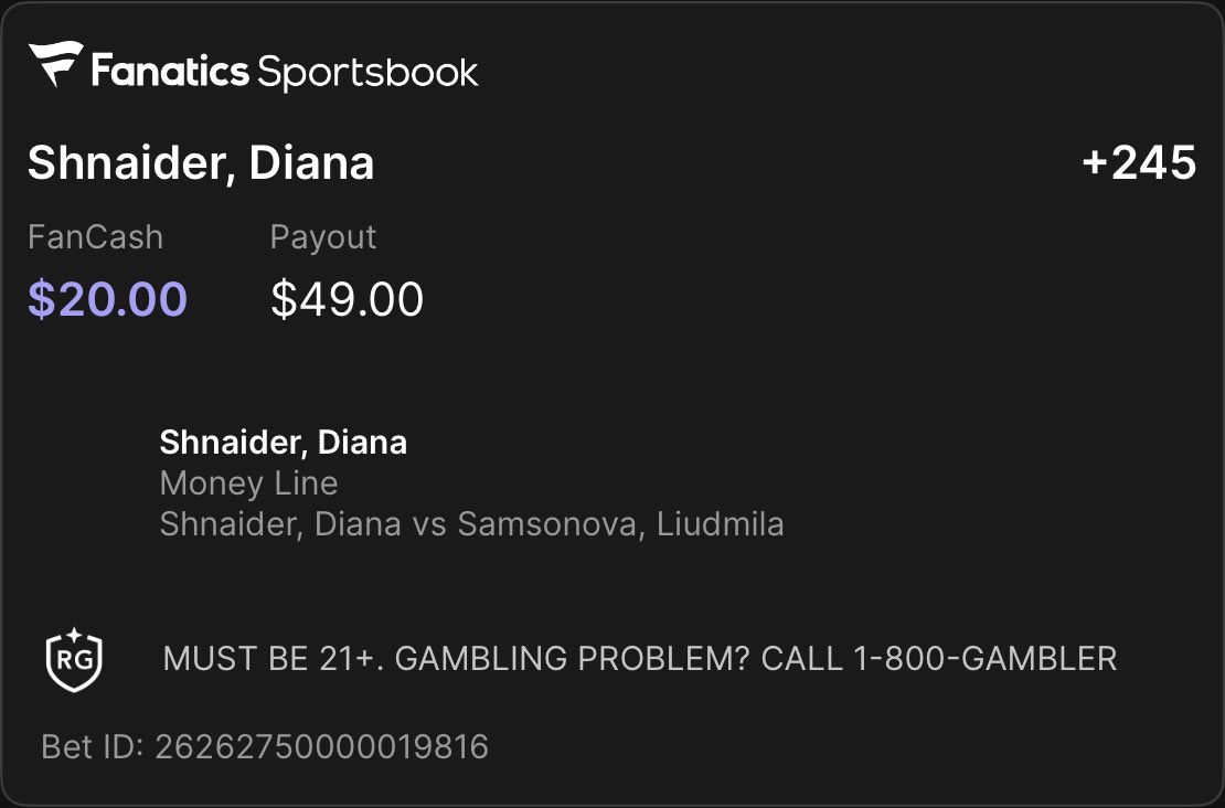 riseNshine23's tweet photo. A friend shared a bet with you on Fanatics Sportsbook. Tap the link to view and copy their bet. Don't forget, you earn FanCash on your bets. New to Fanatics? Claim your welcome bonus. Must be 21+. Terms apply.
https://t.co/dlCiAKXw0B https://t.co/kdL5voyYqe