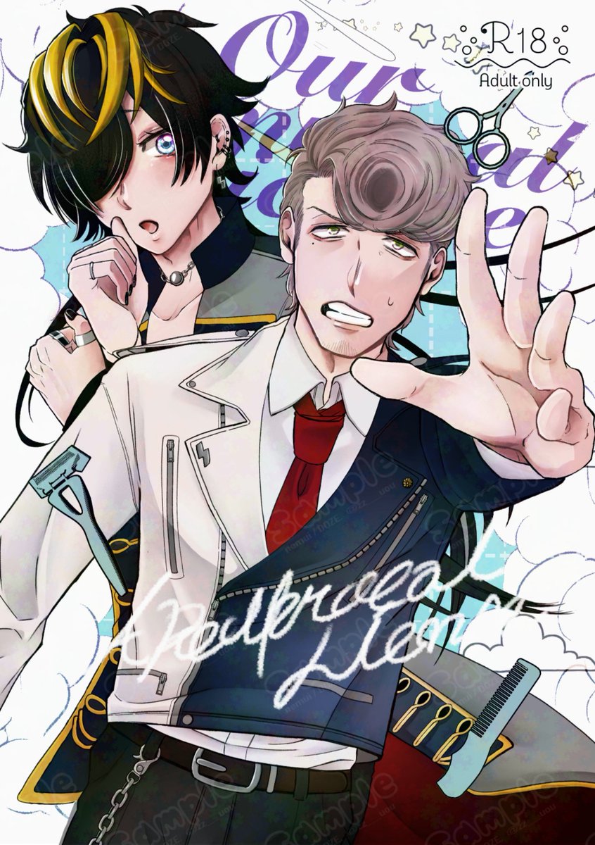 zz__uou's tweet photo. 7/5星願-day2-
満月まであと一夜🌔⚖

《A Reciprocal License》 
A5 / 34p / 成人向 / ¥500

やっと繋がれると思ったのに…!?
お互いの下事情が気になるじゅしひとハッピー(?)エ□本です
年齢確認のご協力よろしくお願い致します

⬇︎サンプル https://t.co/pBJsLtTXsU