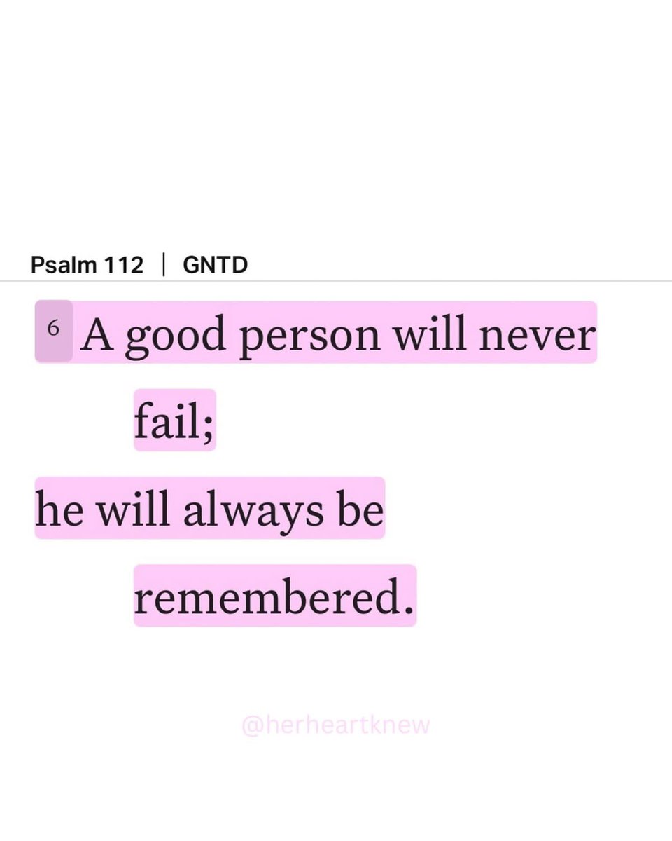 FuelTheSoul_'s tweet photo. Psalm 112:6 https://t.co/kk0vTrA3cn