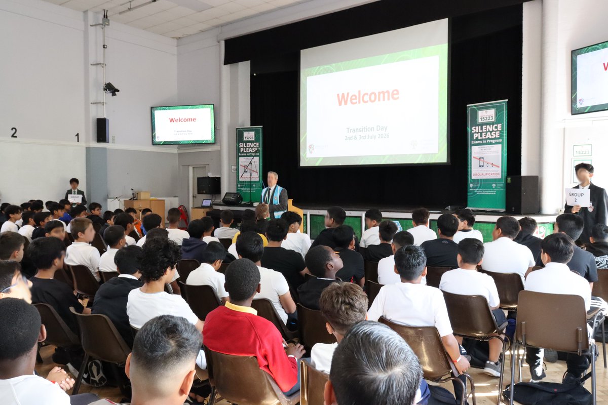 ChallneyBoys's tweet photo. Welcome to Challney! 💚
Today we're excited to welcome our future September 2026 #ChallneyGentlemen for their Transition Day. We hope you enjoy meeting new friends, trying exciting lessons and discovering your new school.
See you in September! #Transition2026 #ChallneyFamily https://t.co/HGWGYjqYaP