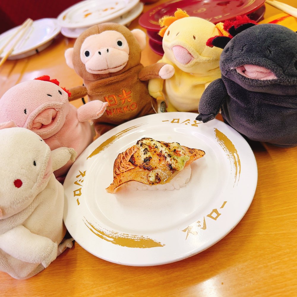 子に誘われてスシロー！ ふたりで話しながらたべるのたのしい🥰