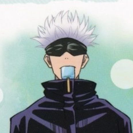 pawstoru's tweet photo. no one loves a blue popsicle more than satoru 🩵 https://t.co/w1etDtSNOS