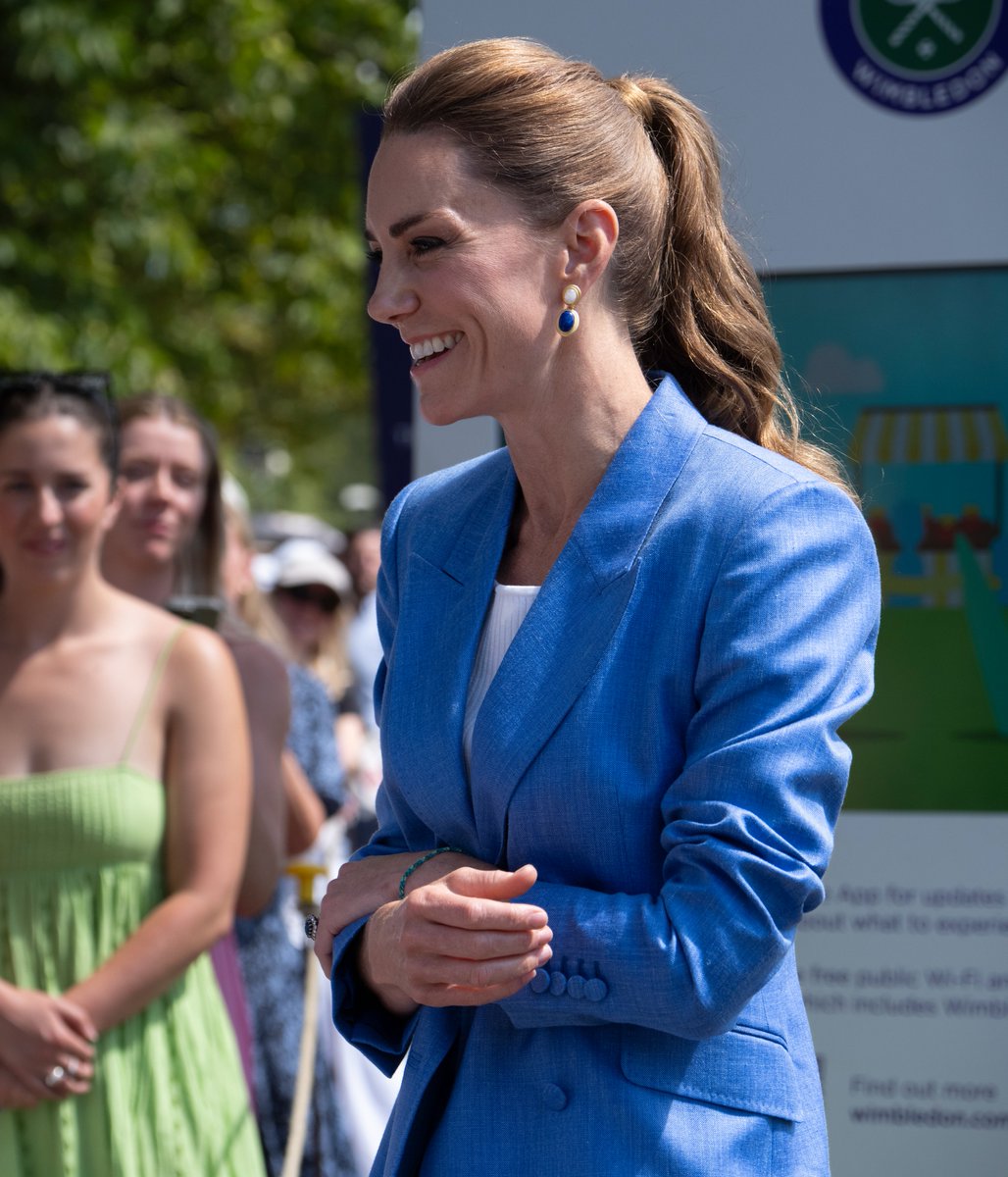 Wimbledon's tweet photo. It's wonderful to welcome our Patron HRH The Princess of Wales back to #Wimbledon https://t.co/sDDvn3IUYz