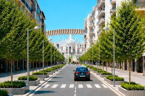 Jujonomi87's tweet photo. Ya hay que ser cutres para pedirle a la  IA que os genere una imagen inventada de la reurbanización de la calle Imagen y encima subirla al perfil oficial del ayuntamiento.

Esto huele a tufo y a reparto de comisiones con las mierdas de reurbanizaciones que estáis haciendo.  Sevilla tiene lo que se merece. A cuñaos en el ayuntamiento.