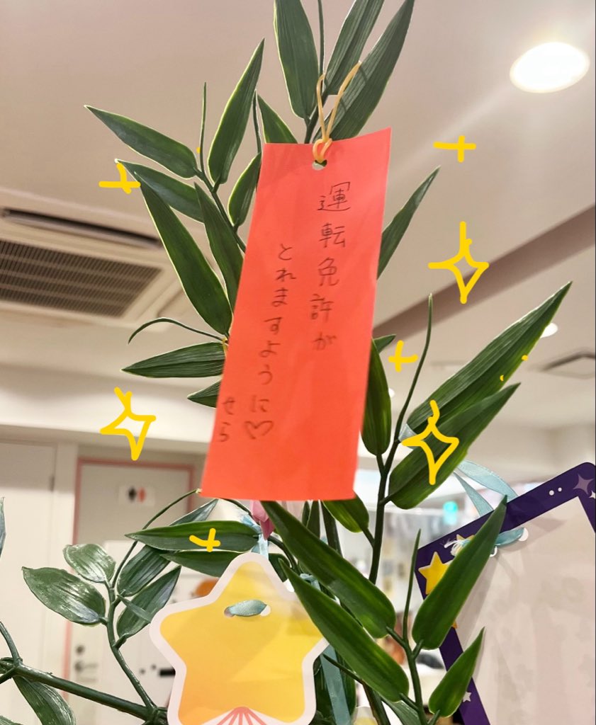 sera_2_mailish's tweet photo. 今日はお給仕終わりにみさみさご飯を食べました！ｳﾏｳﾏ(ﾟ∀ﾟ)

短冊にも早速願い事を____。🎋⭐️ https://t.co/YKReU1kO6Z
