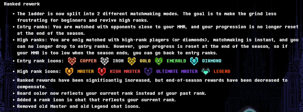 undercardsgame's tweet photo. Welcome to 10 years worth of Seasons with Season 120!
An overhaul on the Ranked system, the debut of the Hammer of Justice, and 7 other new cards!

#undertale
#deltarune
#undercards https://t.co/b4oCrO3X4H