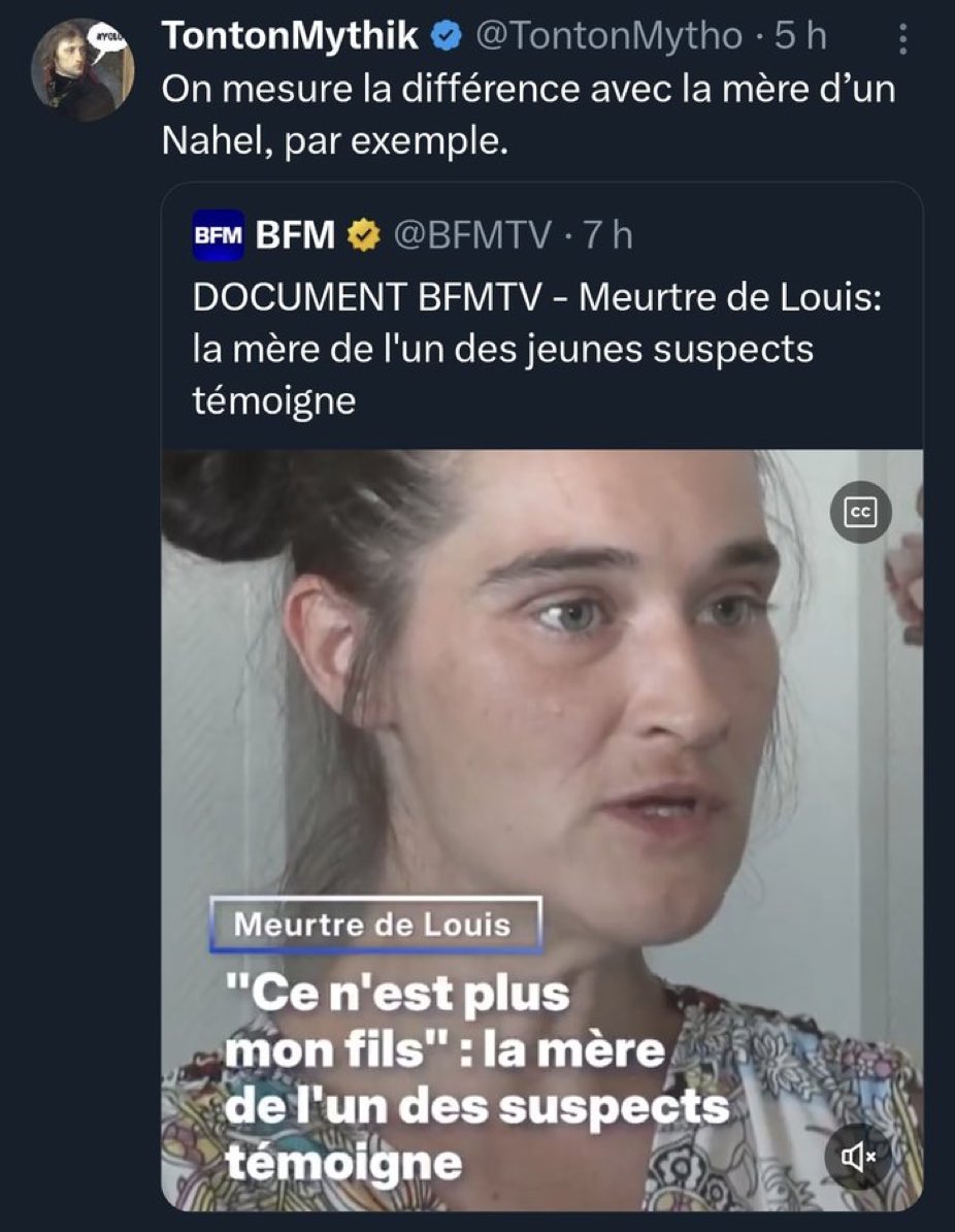 realmarcel1's tweet photo. Son fils est un tueur, pas une victime
Ça fait une sacrée différence en effet https://t.co/TVJRjPmuiR