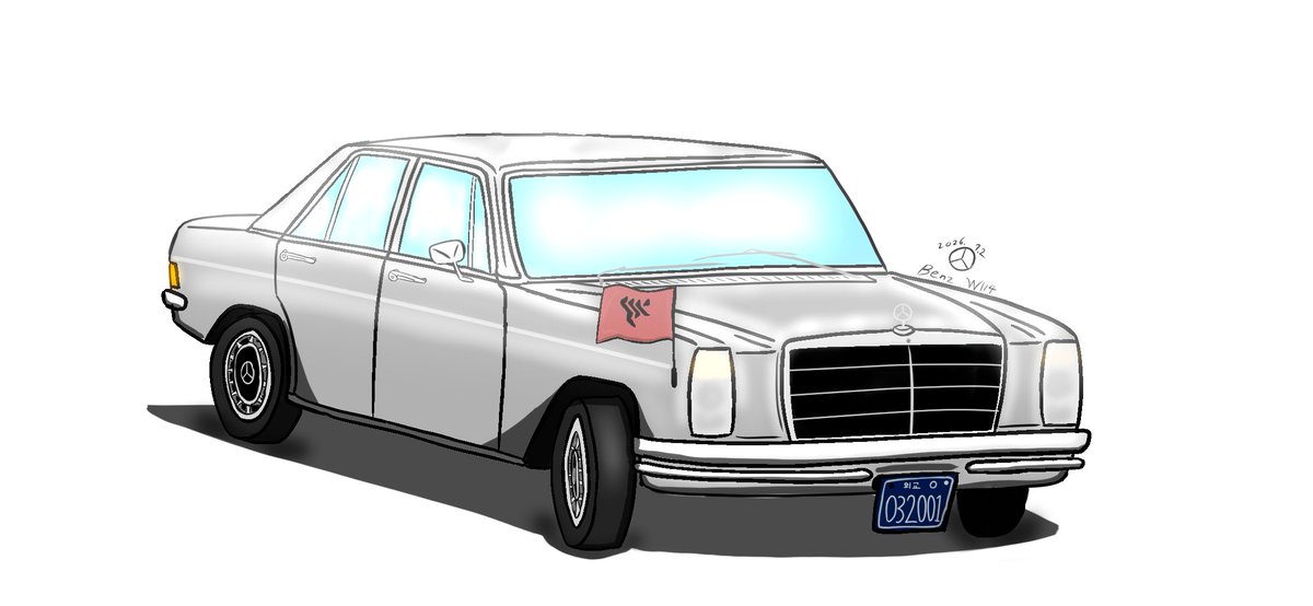 Otogi_Lover's tweet photo. "외교번호판"
🇩🇪 1974 Benz E class W114 (아비도스 게헨나 대사관 차량)
#벤츠 #Benz #W114 #Eclass #E클래스 #ゲヘナ #1970s #oldcar #올드카 #그림연습 #모작 #車の絵 #創作
외교 번호판은 아예 몰라서 일단 아는 대로 그려봤습니다. 외교 번호판에 대해 잘 아시는 분은 알려주세요! https://t.co/WgXSXFq6qH