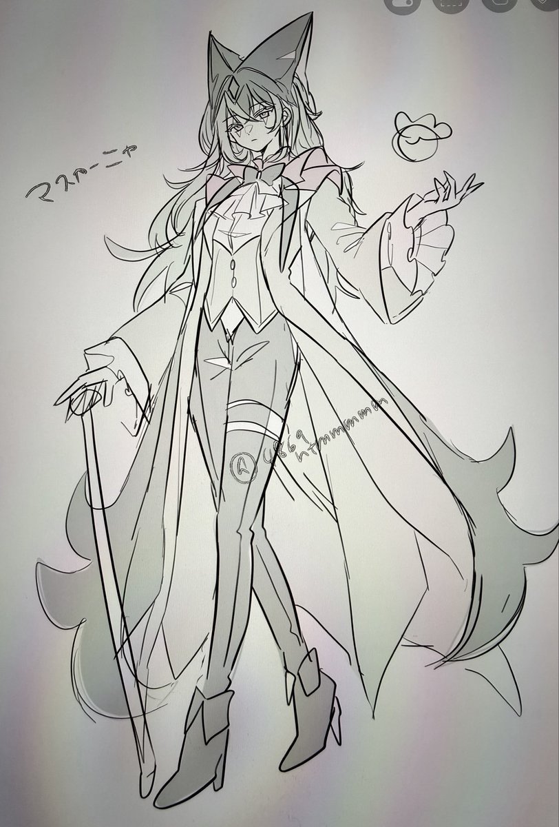 4869ntmmmmm's tweet photo. これはﾏｽｶｰﾆｬのラフ案的なもの https://t.co/Ohsbl4VKOk