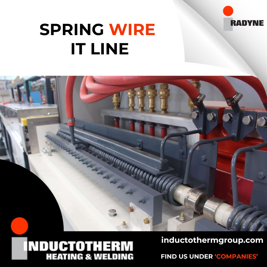 InductothermHW's tweet photo. The Power of Induction. The Precision of Radyne®.
Hardening and tempering spring wire calls for efficiency, consistency, and capacity. The Radyne® Spring Wire IT Line delivers all three
https://t.co/omEnxpchAw
#Radyne #SpringWire https://t.co/NZmMtG8GsA