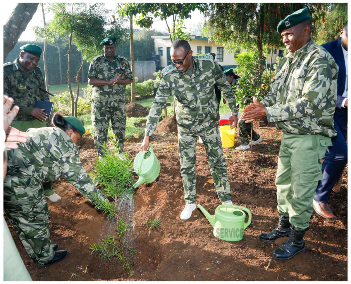 PrisonsKe's tweet photo. CGP WORKING TOUR TO NYAHURURU COMMAND PRISON.

The Commissioner General of Prisons, Mr Patrick M. Aranduh, CBS, this morning conducted a working tour of Nyahururu Command Prison. He was accompanied by Director of Prisons Enterprise SACGP Charles Mutembei, OGW, Director of Farms https://t.co/oc6xGyAbxS
