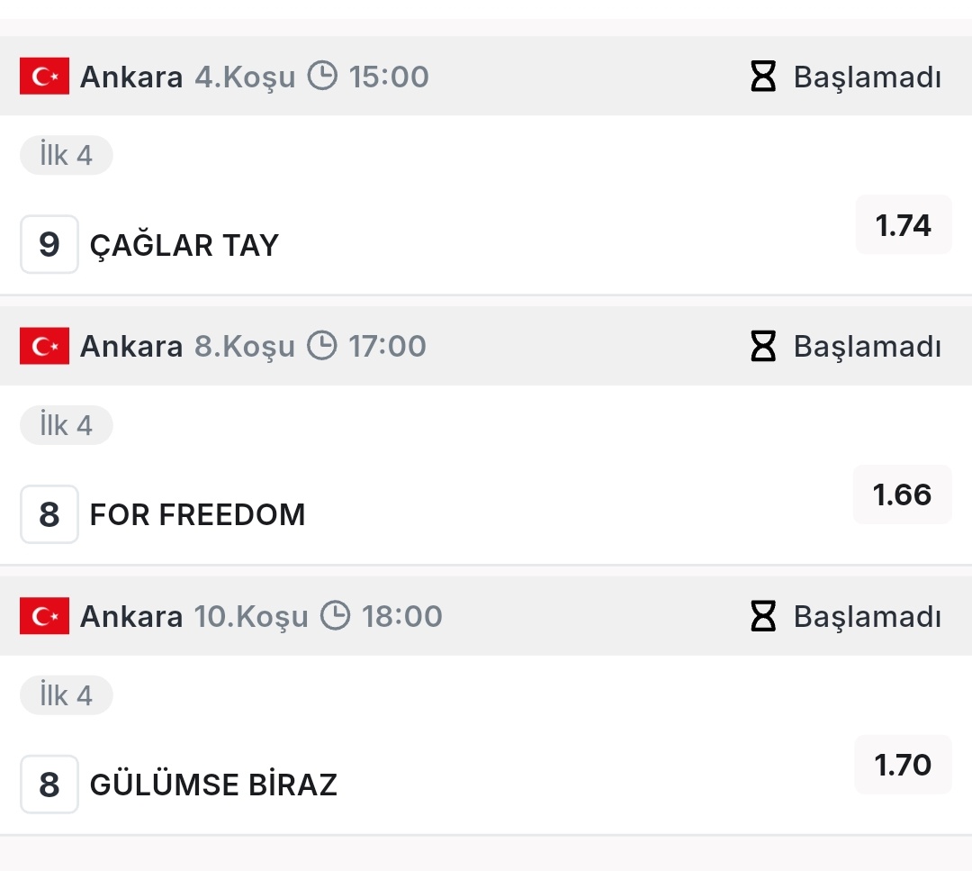 Altilipaylasim's tweet photo. Ankara Fixo 
Çağlartay ilk 4
For Freedom ilk 4
Gülümse Biraz ilk 4
Oran 4.91 https://t.co/wtpqQDg8aF