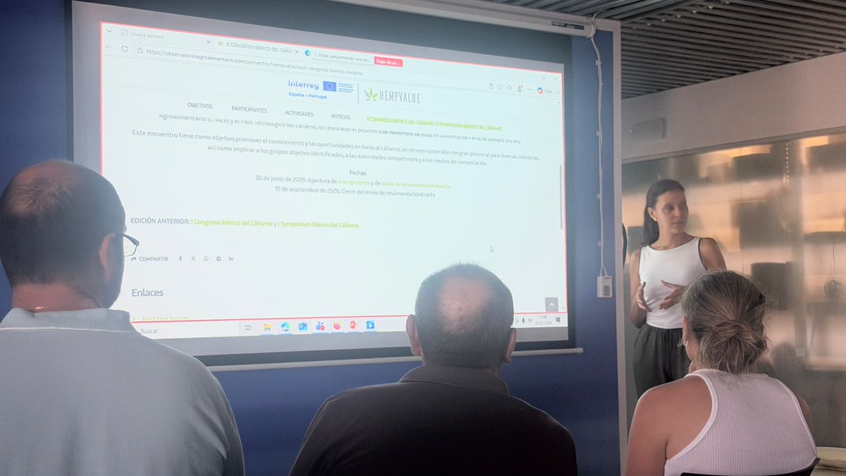 CTAEX_CIT's tweet photo. 🌿 Ayer participamos en la jornada de presentación del proyecto @poctep #HEMPVALUE, organizada por @CICYTEX. Un encuentro para dar a conocer los objetivos y las líneas de trabajo de esta iniciativa de cooperación transfronteriza, que acaba de comenzar.

🔗 https://t.co/5LRJAryBex https://t.co/2vKwhjemEW