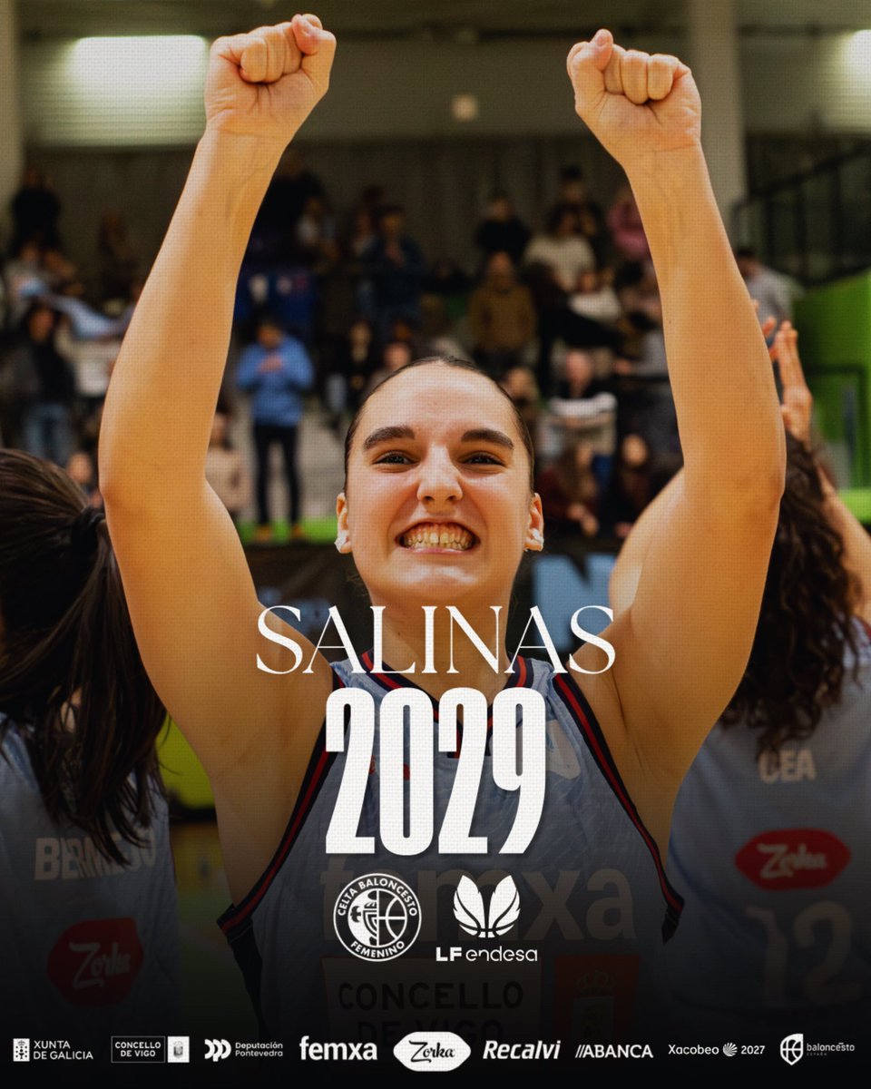Celtabaloncesto's tweet photo. #𝑆𝐴𝐿𝐼𝑁𝐴𝑆2029 🩵

Presente y futuro. Paula Salinas seguirá defendiendo los colores del Celta Baloncesto hasta 2029. ✍🏻🏀

Talento y mucha ambición para seguir creciendo juntos en esta nueva etapa.

¡Vamos a por mucho más, Pau! 🩵 https://t.co/CHuJbzYPq7