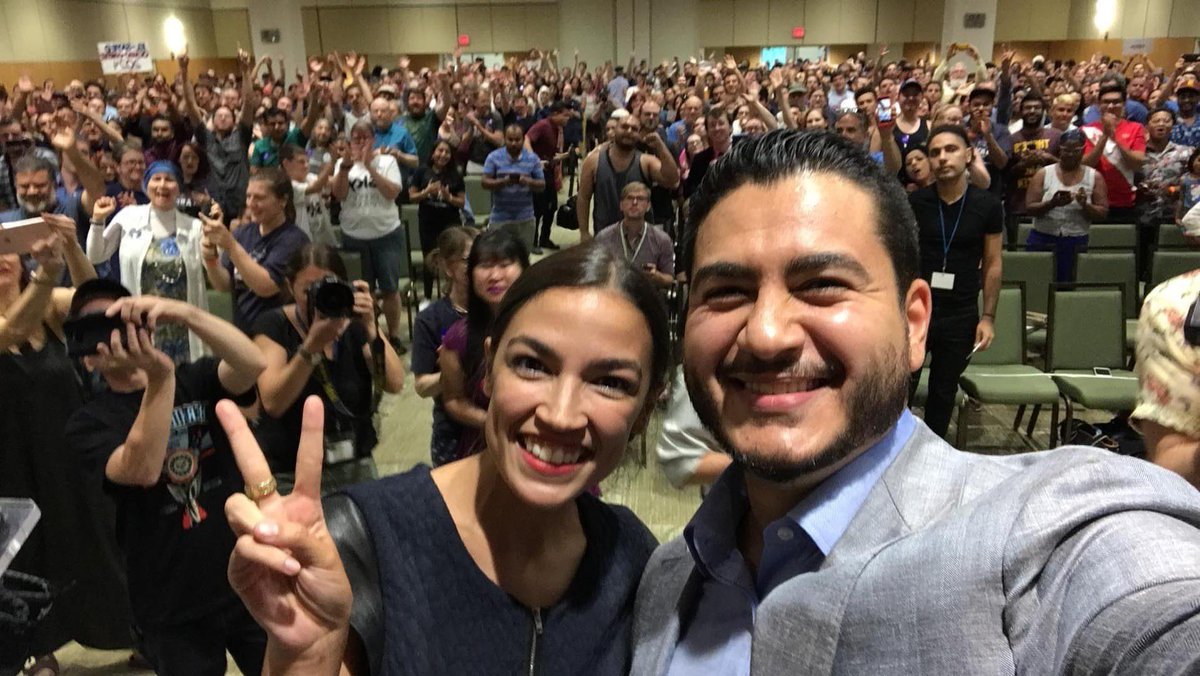 AbdulElSayed's tweet photo. AOC has spent her career taking on the powerful on behalf of everyday people, and she has shown all of us what courageous, smart, values-driven leadership looks like. I'm deeply honored to earn her endorsement. Onward to victory.

2018➡️2026 https://t.co/5U149jlP44
