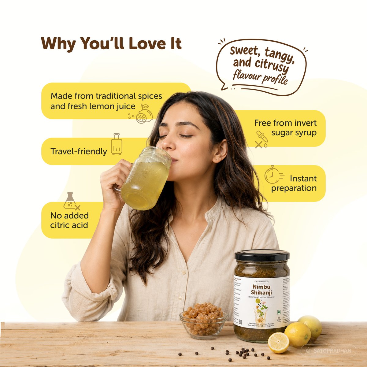 SatopradhanV's tweet photo. 🍋 Shikanji should taste like real lemons, not citric acid!

Skip the artificial mixes. Our Organic Nimbu Shikanji is made with fresh lemon juice and naturally sweetened with brown dhaga mishri for that authentic homemade taste. ✨

🛒 Order now: https://t.co/k4eQRRKgmj https://t.co/p99DWAuTCQ