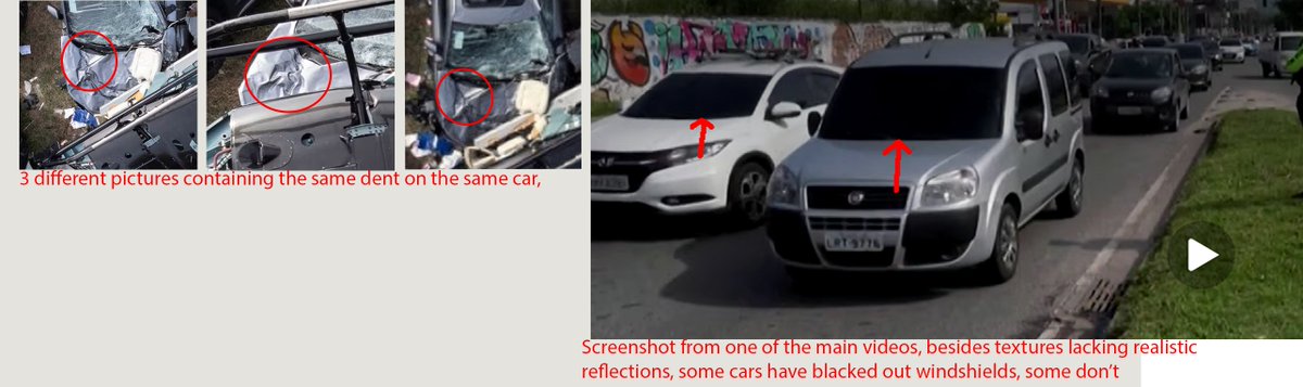 broodloper's tweet photo. Oliver Tree helicopter “death” coverage is screaming fake. 

Same videos & pictures recycled everywhere, obvious AI-generated shots (changing dents on cars, blacked-out windshields with zero reflections). 

Every single photo shows him in character, not one real photo of the actual person. 

Only one low-quality, low-FPS crash video that looks physically off (free-fall way too fast). Metro area should have dozens of cameras. 

Marketing stunt death? 

They can AI the fckn evidence but not the permanent ledger. 

Bitcoin keeps the real receipts.