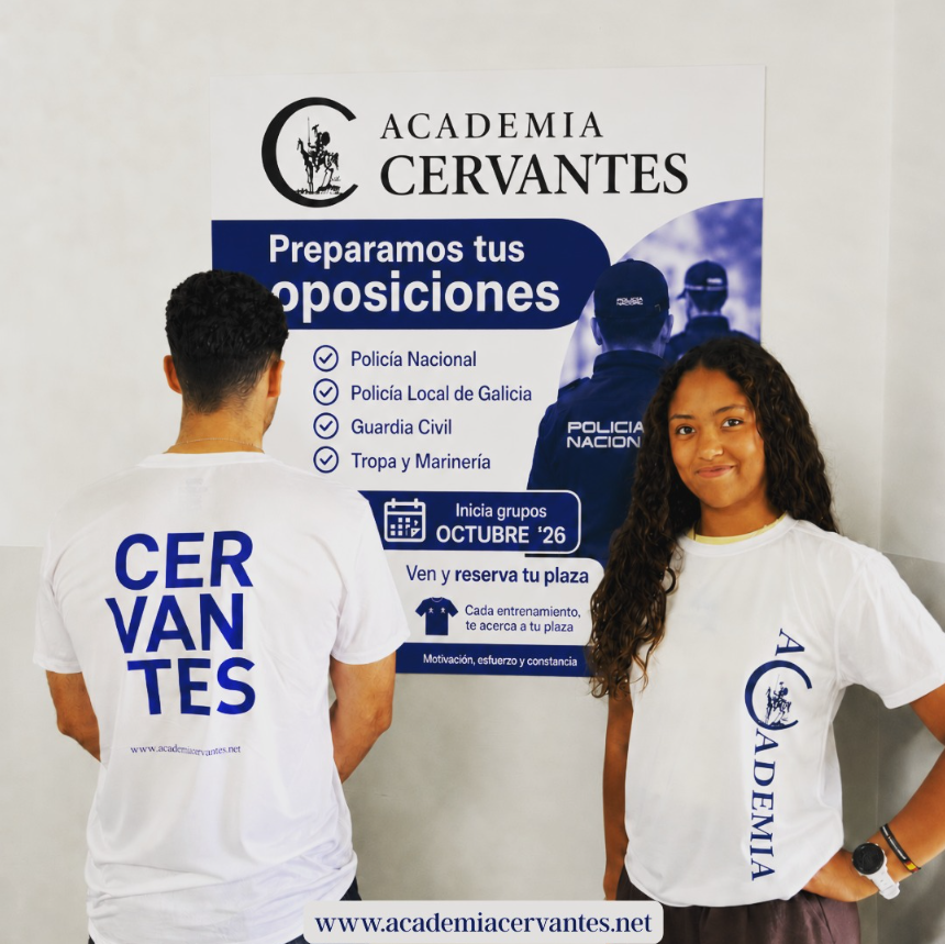 AcademiaCervant's tweet photo. uestros alumnos ya lucen su camiseta y siguen sumando pasos hacia su objetivo 💙👕
- Policía Nacional
- Policía Local de Galicia
- Guardia Civil
- Tropa y Marinería.
Inicio grupos octubre ’26 🚀
¡Ven y reserva tu plaza! https://t.co/NQIablZ9uV