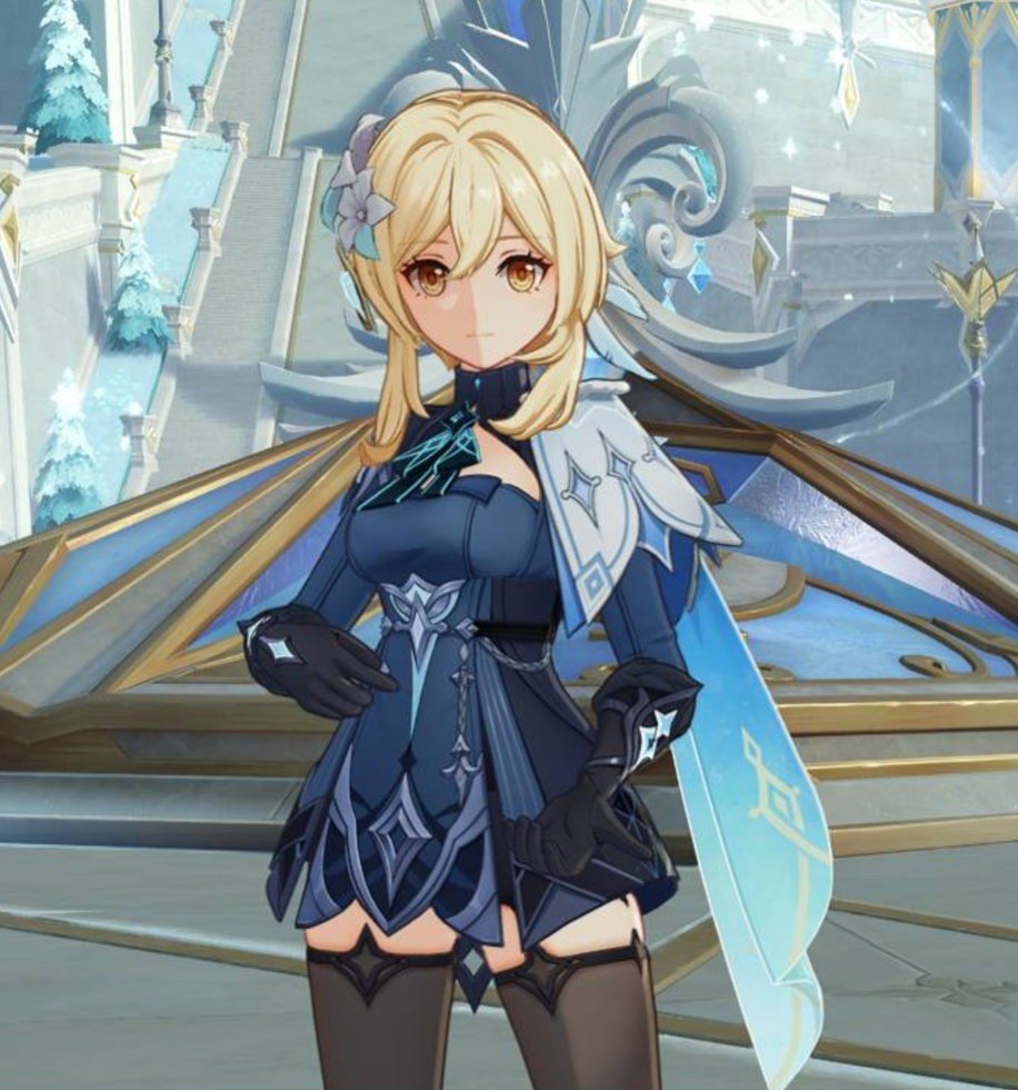 moonrin666's tweet photo. When I hear that Traveler Lumine is in Snezhnaya so I run to make her my wife but some stupid guards hold me down and a guy named Childe slimes me https://t.co/hh7yGhEaOw