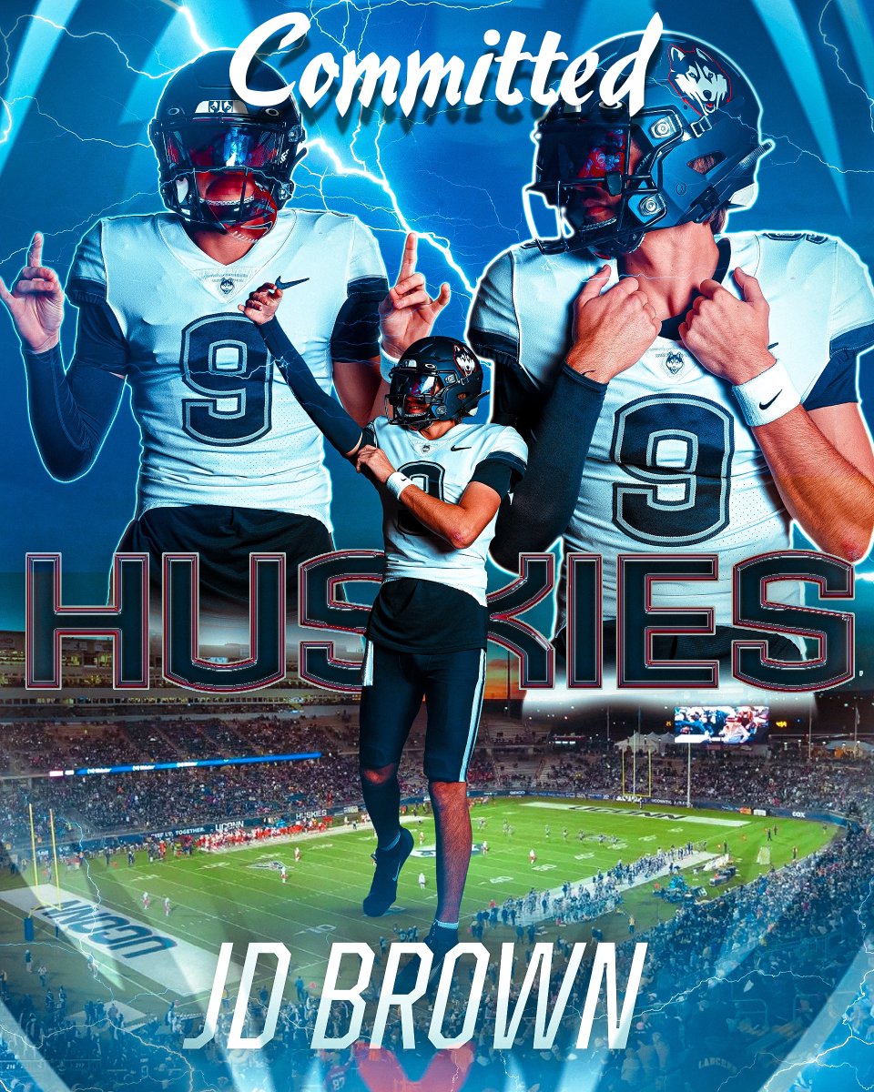 JDBrownQB's tweet photo. Committed!!!  I am blessed and excited to announce my commitment to @UConnFootball !
@CoachBlack10 @CoachCandle @CoachNunz @CoachRWeiner @aj_harrisonjr  @PhilTisa @david_hedges @CoachTyBrooks @OLcoachrob @QBCountry @CharlesPetrone @DontonioKeshon https://t.co/YIhixvS8V5