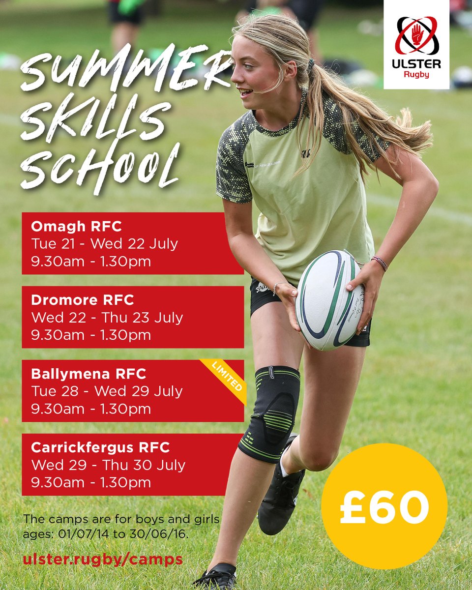 UlsterBranch's tweet photo. ⏳ Limited Places Remaining at Our Summer Skills Schools

Book here 👉 https://t.co/4EQH9gpyxI https://t.co/t4ErAd8Ld3